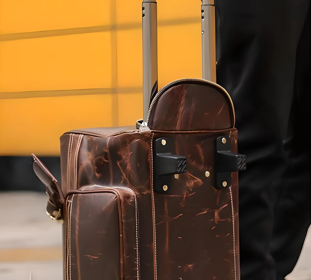 women's leather carry on bag